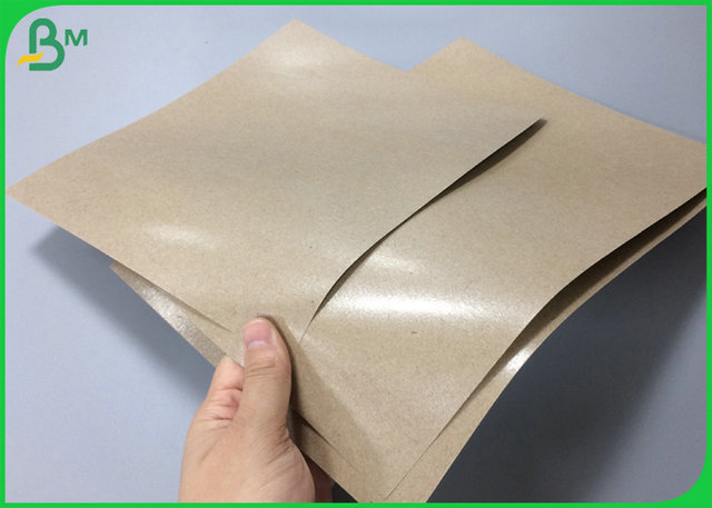 80g + 15g PE Unbleached Coated PE Kraft Paper To Fresh Meat Wrapping 