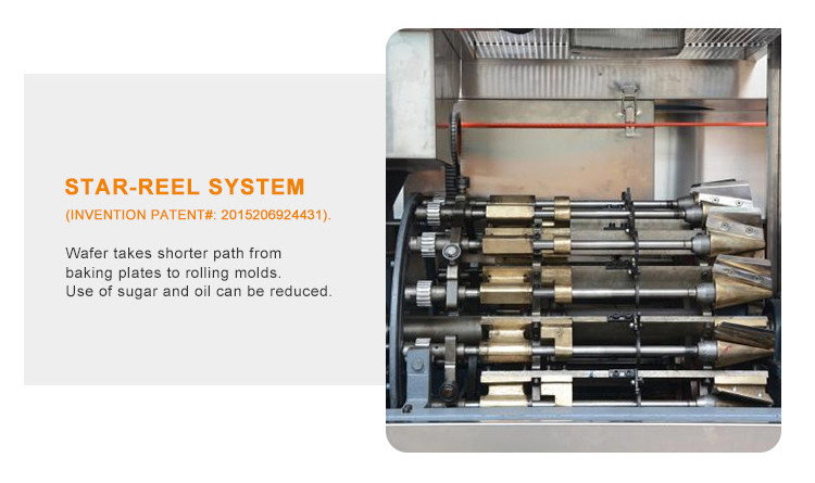 1.5kw Food Ice Cream Crisp Making Machine Ice Cream Cone Machinery