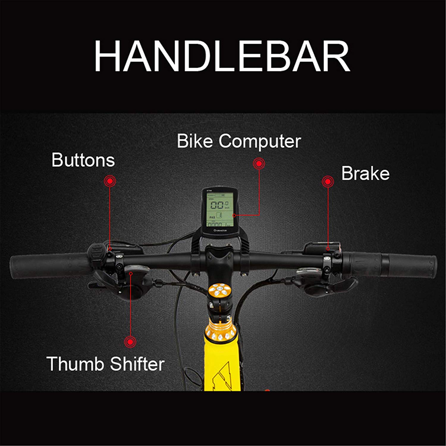 LANKELEISI 26'' 48V 1000W 14.5AH Panasoni'c Battery Electric bicycle E bike+Extra 14.5AH Panasoni'c Battery