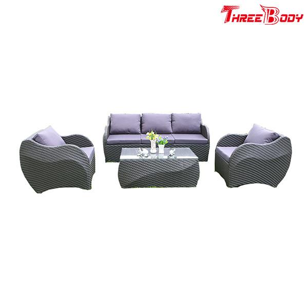 Garden Outdoor Lounge FurnitureRattan Sofa , Modern Outdoor Furniture UV