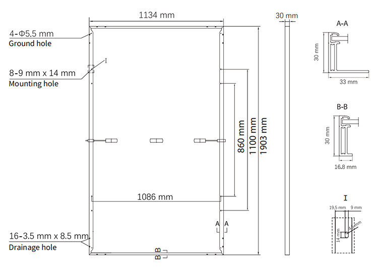 Astronergy 5Semi CHSM60M-HC Monofacial Series(182) New House 450w 455w 460w Solar Panels