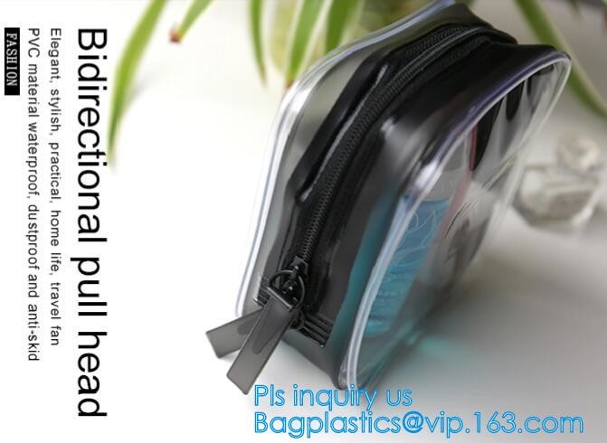 Travel Portable PVC Transparent Waterproof Cosmetic Bag Women Makeup Toiletry Bags, PVC Cosmetic Pouch, PVC Makeup Bag,