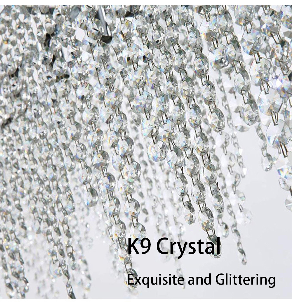 Crystal Chain Ceiling Lights New Lampara Techo for Home Decor guzhen lighting(WH-CA-107)