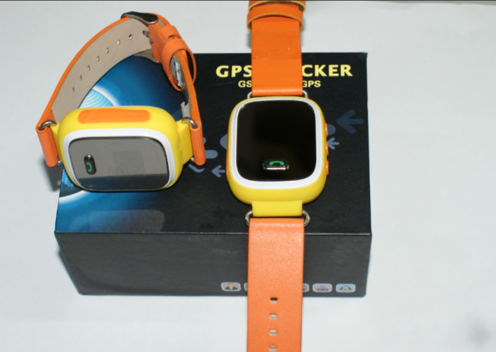 Sporting Wrist Child Tracking Watch Orange GSM With 5m GPS Accuracy