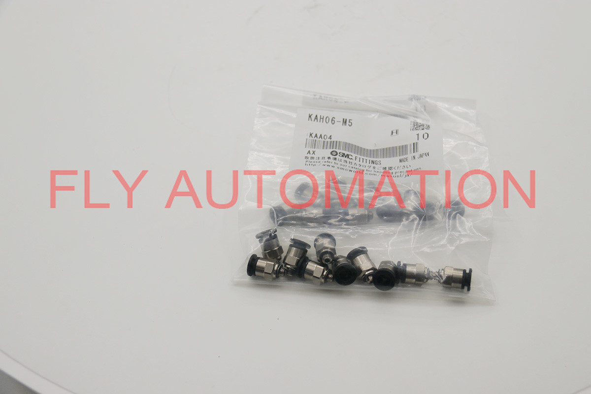 MALE CONNECTOR PUSH TO CONNECT FITTINGS ANTI-STATIC FLAME RETARDANT NICKEL PLATED BRASS - KAH SERIES KAH06-M5