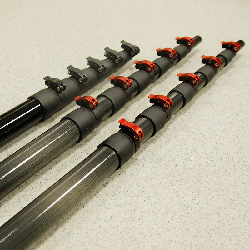 Rolled Wrapping Retractable Carbon Fiber Tube Flexibility 100%