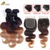 Buy cheap 1b 4/27 Curly Honey Blonde Brazilian Hair Extensions Ombre from wholesalers