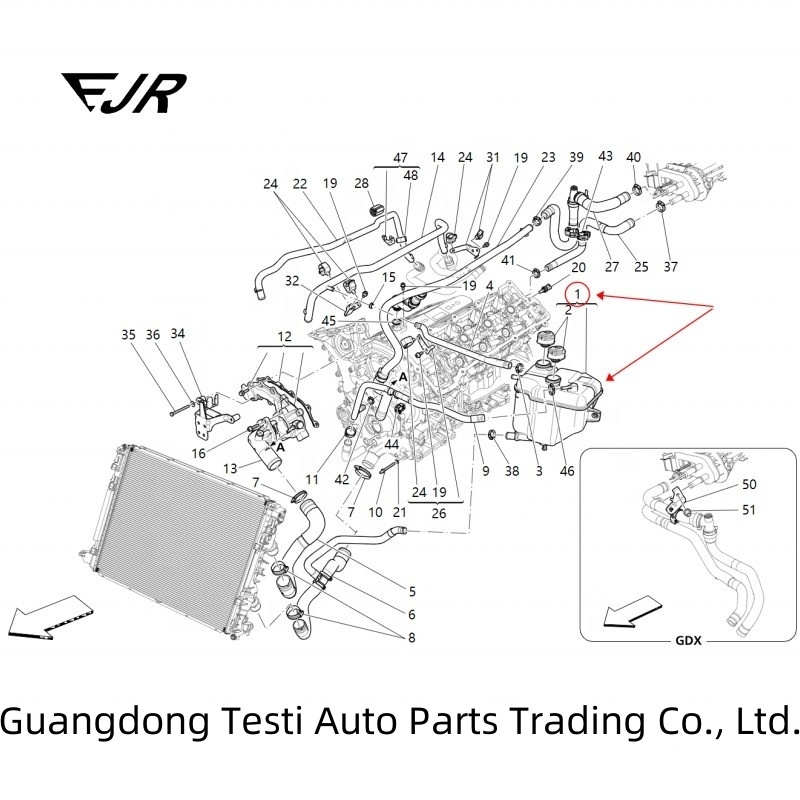 Levante Expansion Tank And 100% Tested For Ghibli Quattroporte 670031651 670007905
