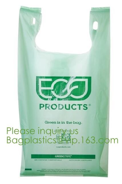 Eco-friendly Roll Compostable Plastic Bag Drawstring Biodegradable Garbage Bags,cornstarch custom compostable biodegrada
