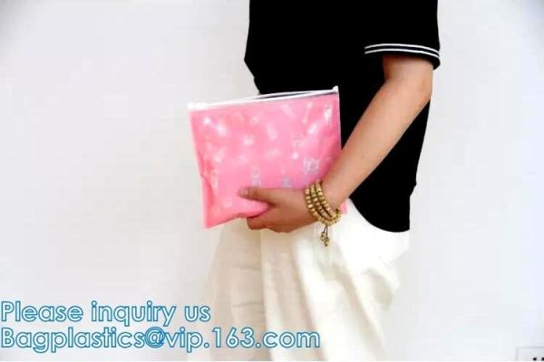Anti-Shock Slider Air Zip lockk Bubble Bag, Colored Bubble Packaging, Makeup