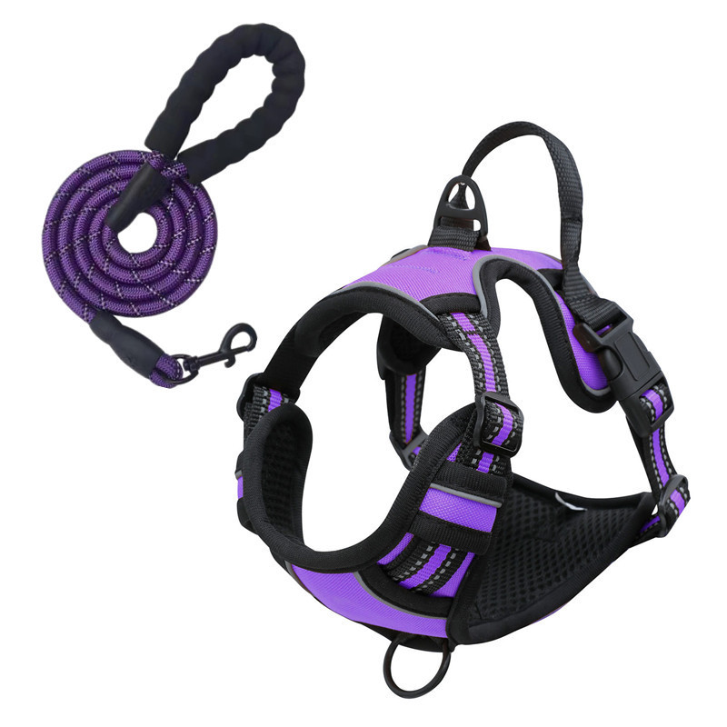 Durable Oxford Waterproof Harness Reflective Leash Bandana Outdoor Safety Custom Dog Adventure Kit