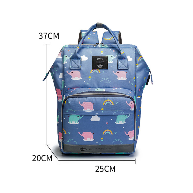 Waterproof Large Capacity Maternity Diaper Bag Mommy Bag Multifunctional Nappy Backpack With Stroller Strap For Mom&Dad