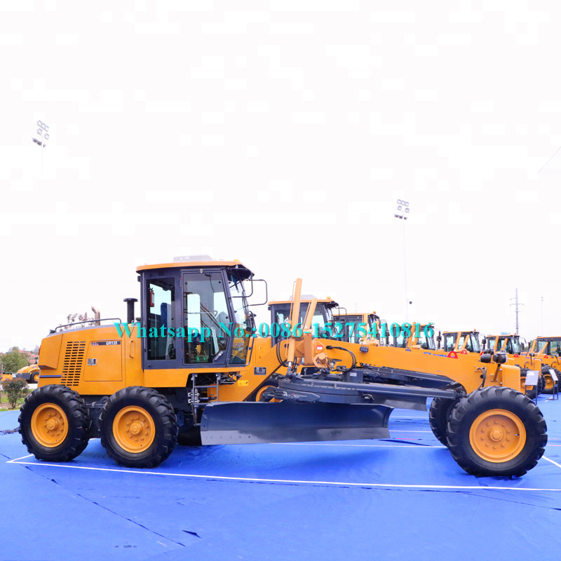 GR135 130HP 11000kg Tractor Dirt Road Grader Machine With Cummins Engine
