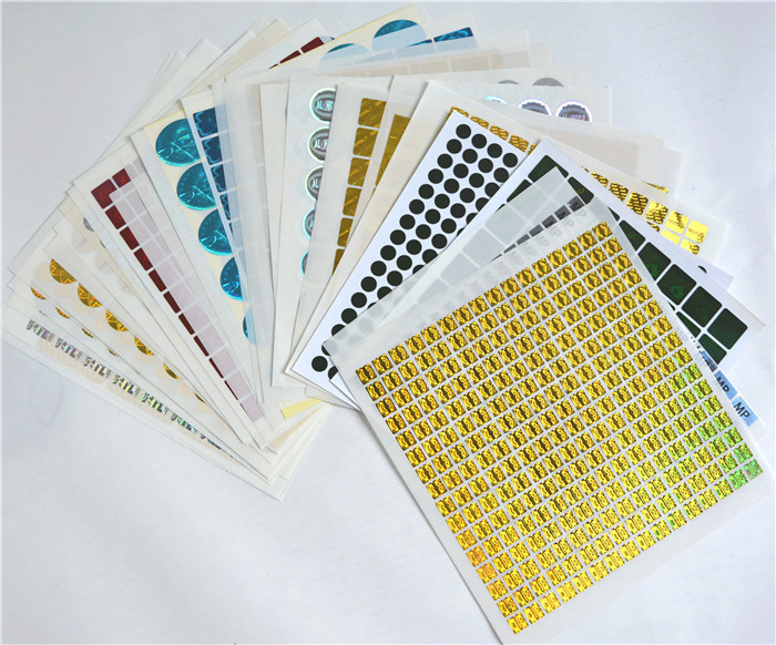 Anti Fake Void Custom Die Cut Radium Stickers Security Hologram Stickers