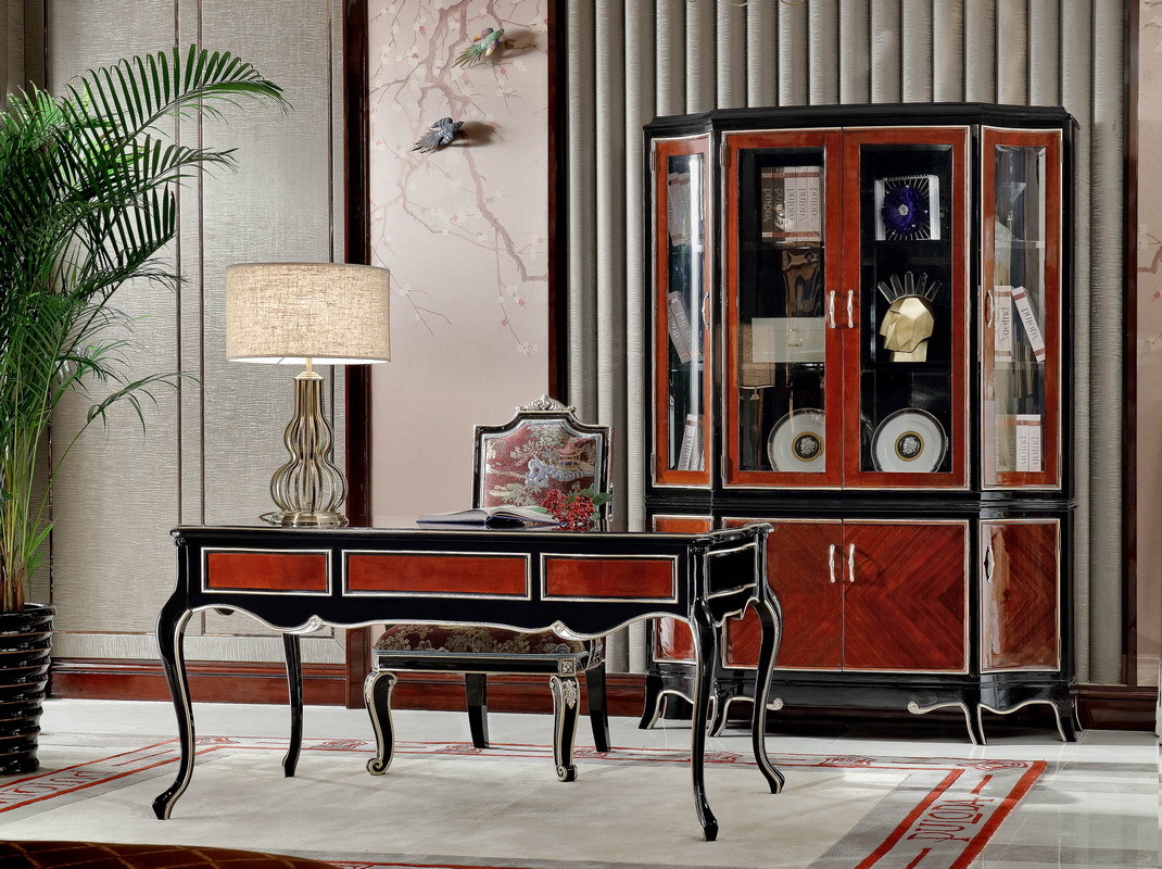 Villa house Furniture Shoecase with drawers Ebony wood shoe cabinets for Hall furniture from China factory