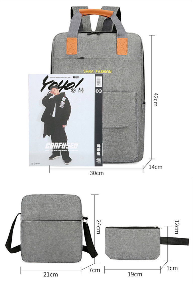 Business Men'S 3 In 1 Laptop Backpack
