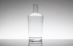 Industrial 750ml Crystal Glass Liquor Bottle with Frost/Paint/Printing Decoration