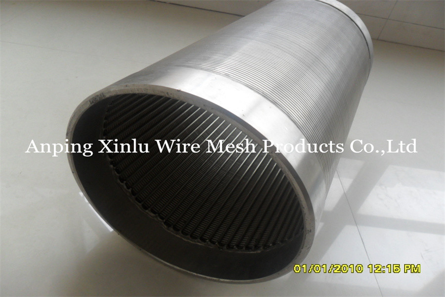 10-3/4" Diameter Wire Wrapped Filter Screen Pipe featuring 2.3x3.5mm Support Wire Well Strainer Tube