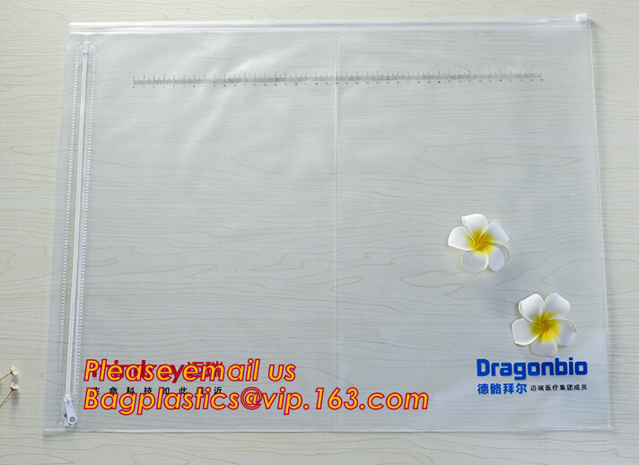 pvc Zip lockkk document file bag,Three-dimensional PVC Document Bag File Zipper Bag with Front Label Pocket bagplastics pac