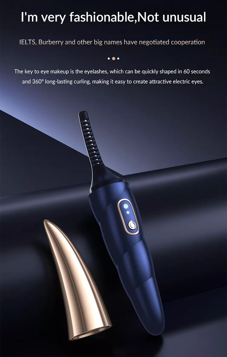 Fast Electric Eyelash Beauty Makeup Rechargeable Heating Beauty Equipment Handle Heater Eyelash Curler