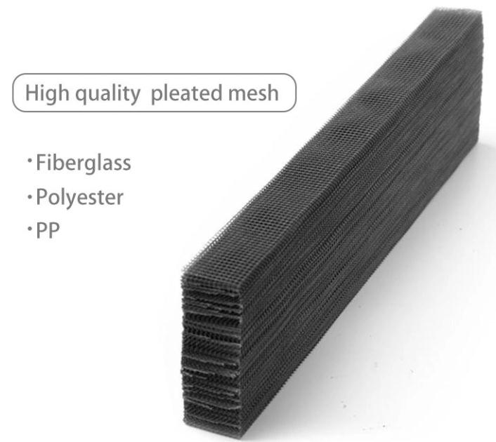 pleated insect screen