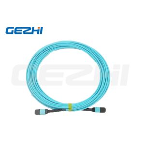 Gezhi MPO Cable 12 Fibers Type B Multimode OM4 Fiber Patch Cord