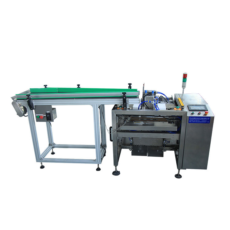 Automatic Counting Bagging Machine Big Plastic Parts Cylinder Film Packaging Machine matched with the vibrato bowl