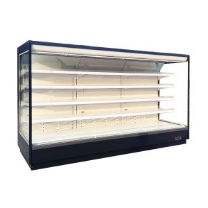  12FT Long Open Front Refrigerated Merchandiser With Transparent Glass Ends Manufactures