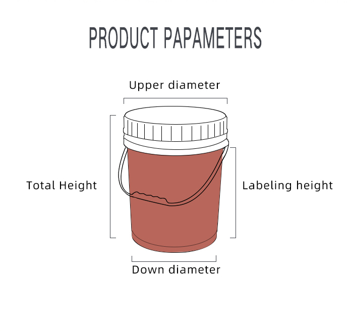 Polyethylene PP Drink Bucket Plastic Pail 5 Gallon Food Safe Custom Printing
