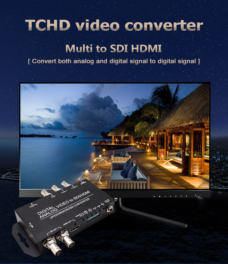 Plug And Play 1080p Analog To Digital Video Converter Multiplexing Output