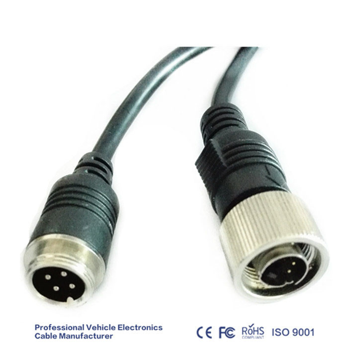 IP67 5.0MM 4 Pin Security Camera Extension Cable ODM Available