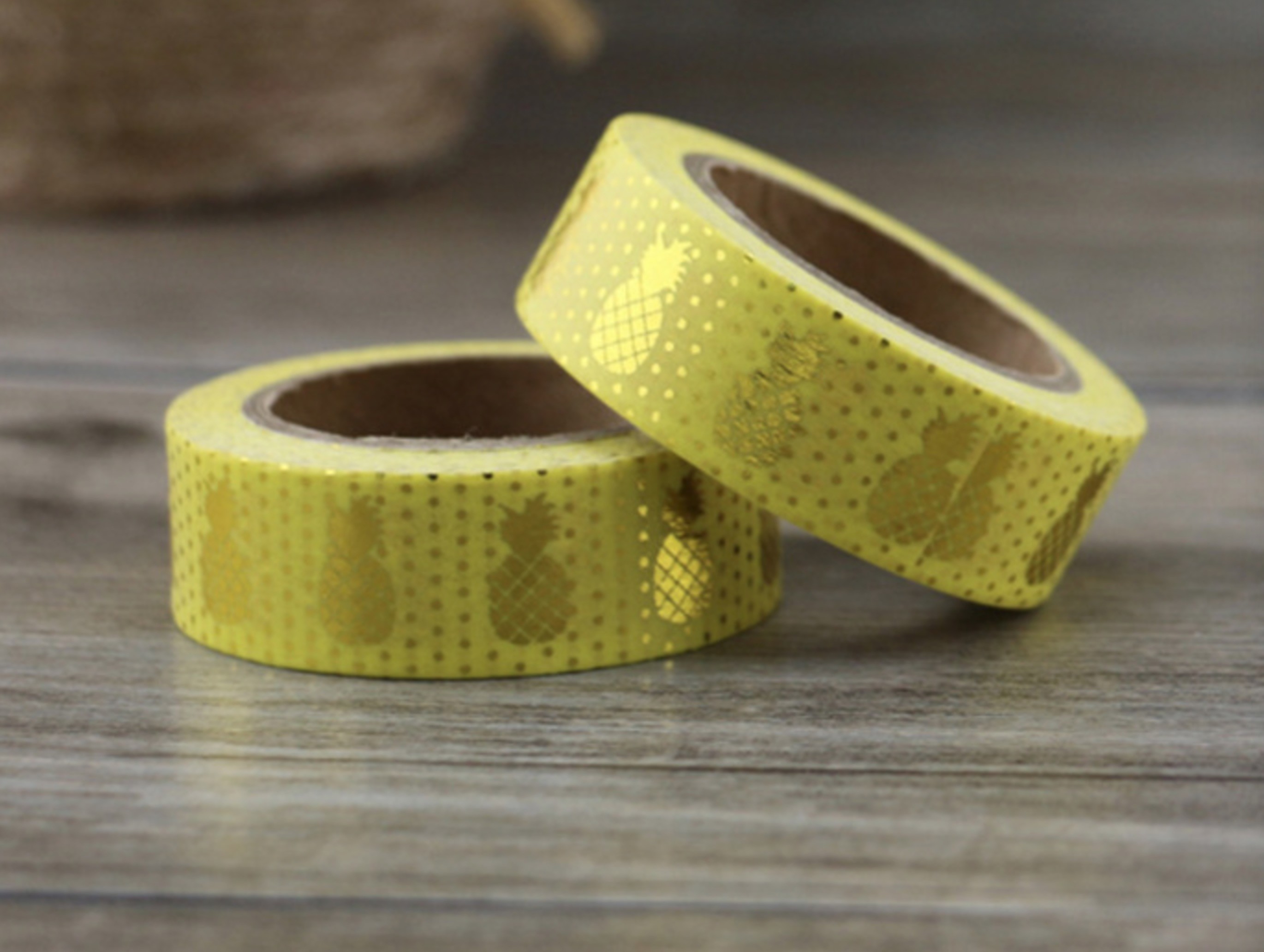Custom Printed Multi Colorful Stationery Decoration gold foil metallic foil washi paper tape