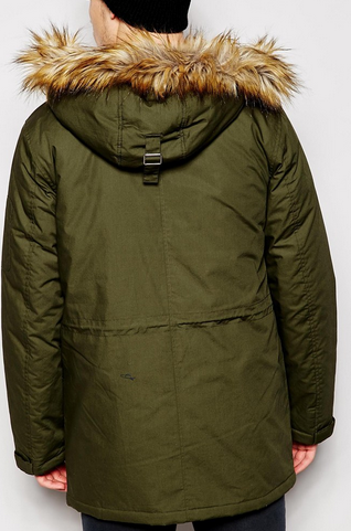 Custom Winter Warm Military Parka Jacket Mens Fleece Lined Bomber Jacket Khaki