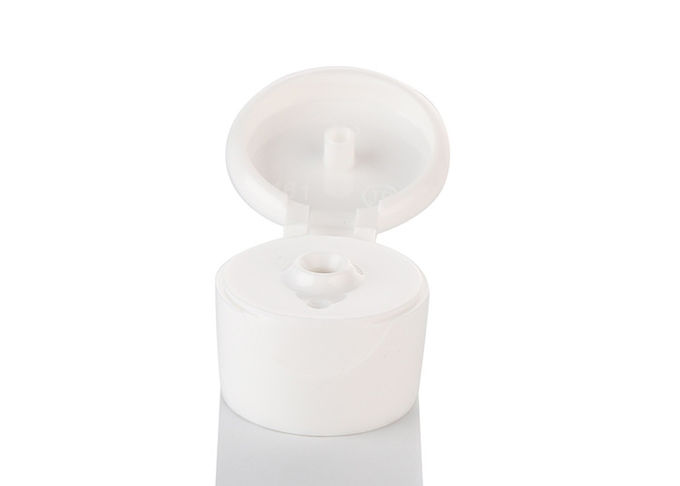 White Round Shape Flip Spout Cap High Strength Long Life Span