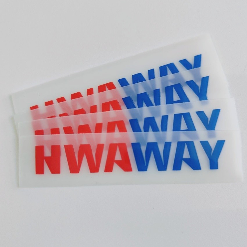 Thick Rubber Heat Press T Shirt Labels Hot Melt Adhesive Heat Transfer Labels For Clothing