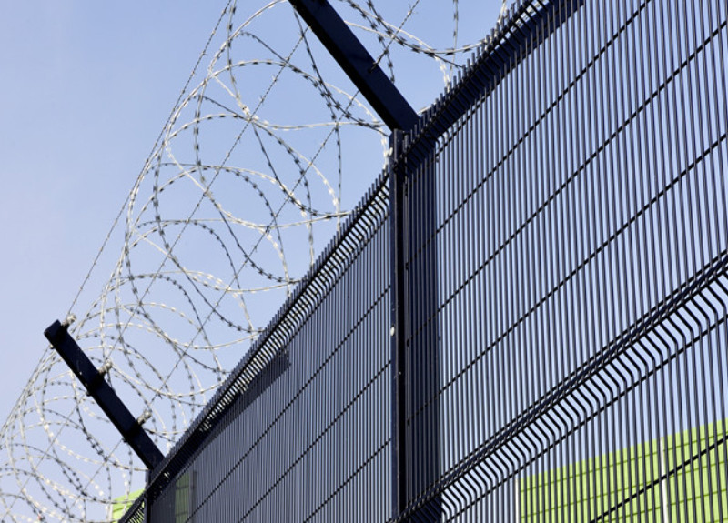 Clear View 358 Security Fencing 4.0mm Powder Coated Black Color