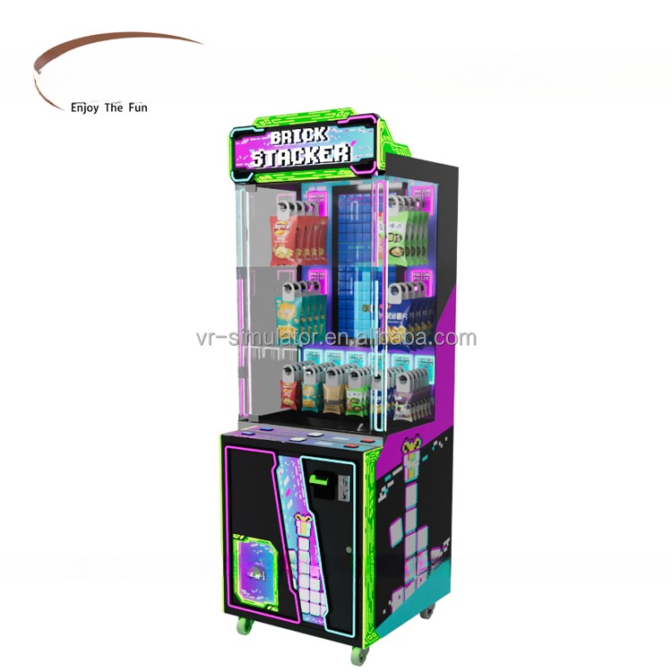 Amusement Center Prize Game Machine Brick Stacker Arcade Vending Machine