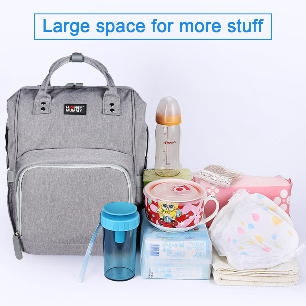 300D PU Cation Nursing Bottle LED UV Disinfection Mummy Bag