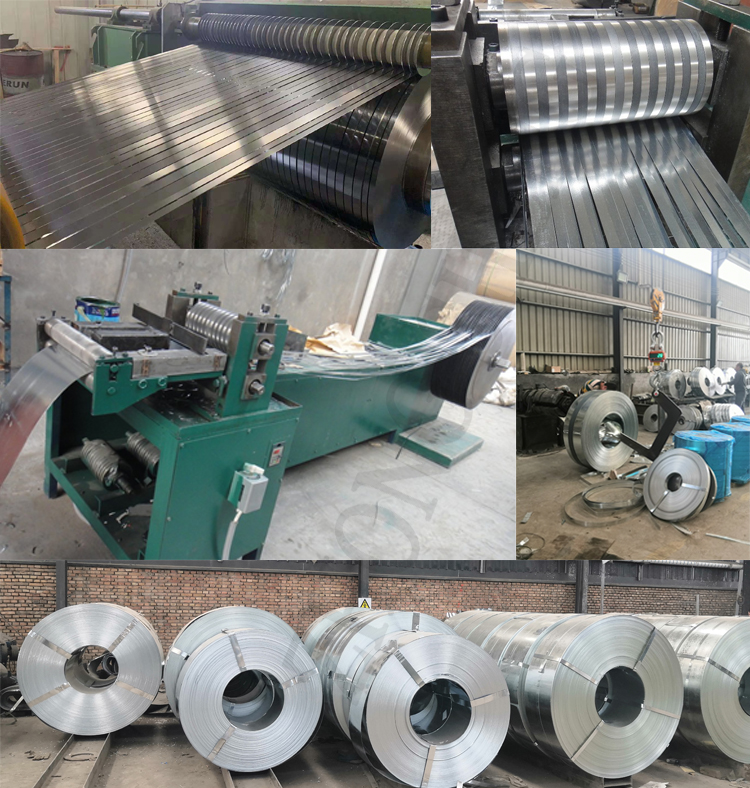ISO9001 Certified Dx51d z275 Galvanized Steel Strip for Punching Services Big Spangle Less than 600mm Width