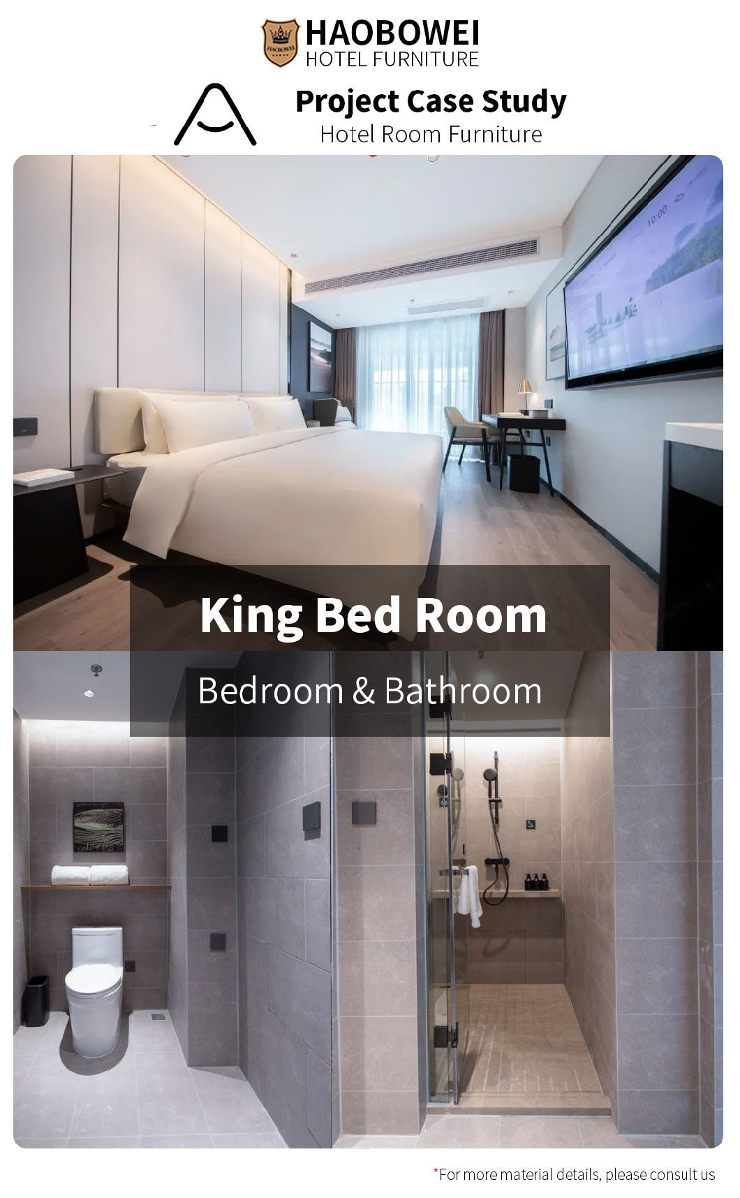 Modern Luxury Hotel Furniture Foshan China Standard King Size Set Custom Bedroom