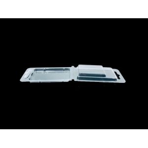  Custom Food Grade PET Clamshell Packaging with Hanging Tab Manufactures