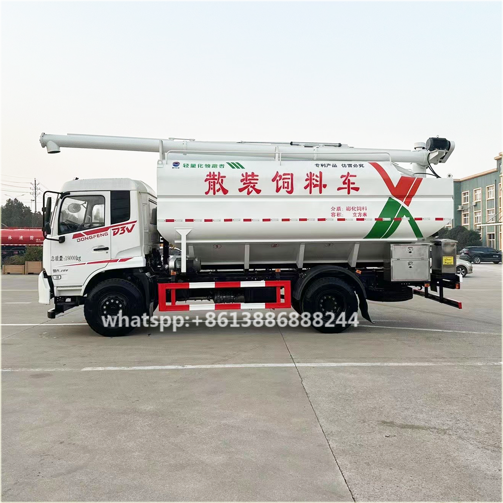 Dongfeng Diesel Fuel Type Bulk Feed Truck Animal Feed Delivery Trucks Customized
