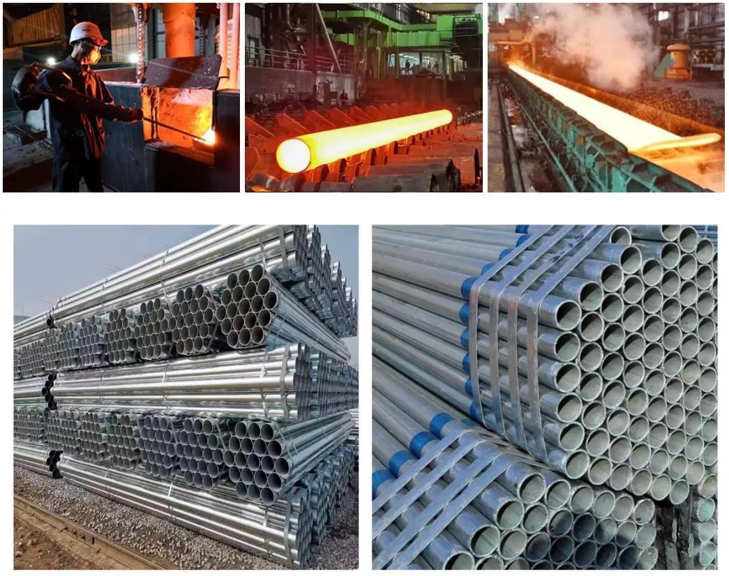 SGS Inspection Electro Galvanizing Length 1m 10 20 40 Feet Z10 Z20 Z60 Z70 Z80 Z90 Dx51d Gi Pipe for Food Industry