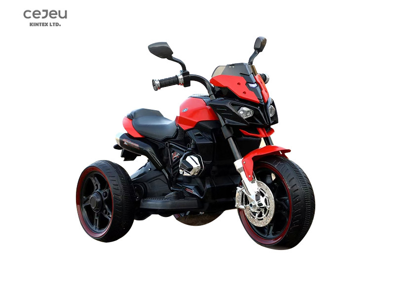 Dual Drive Kids Riding Motorcycles Handle Accleration 6V4AH