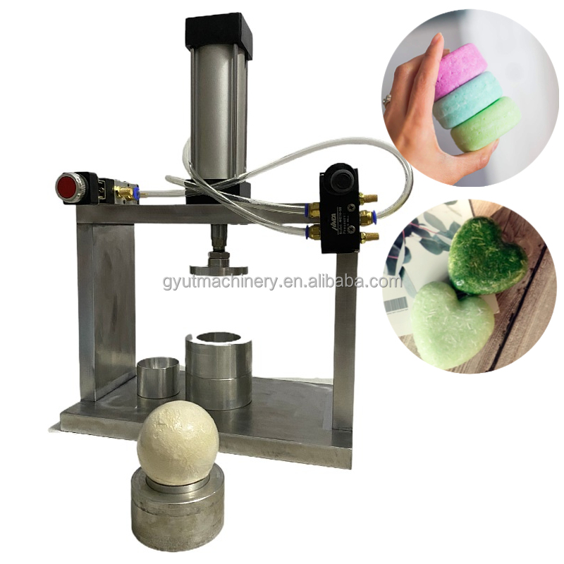 Small Mini Manual Hand Home Pneumatic Desktop Square Salt Powder Shampoo Ball Machine