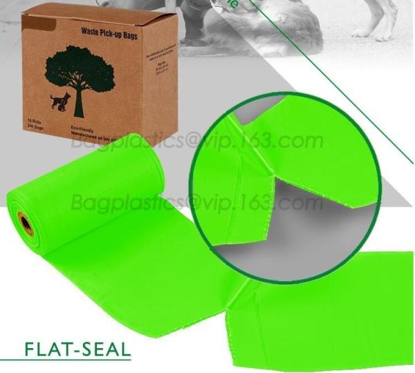 Unscented, Leak-Proof, Earth-Friendly Dog Waste Bag Poop Bags Custom Printed
