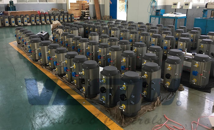 Pneumatic Drive Anti Corrosion Pneumatic Rack And Pinion Rotary Actuators Compact Design GT type Air actuator