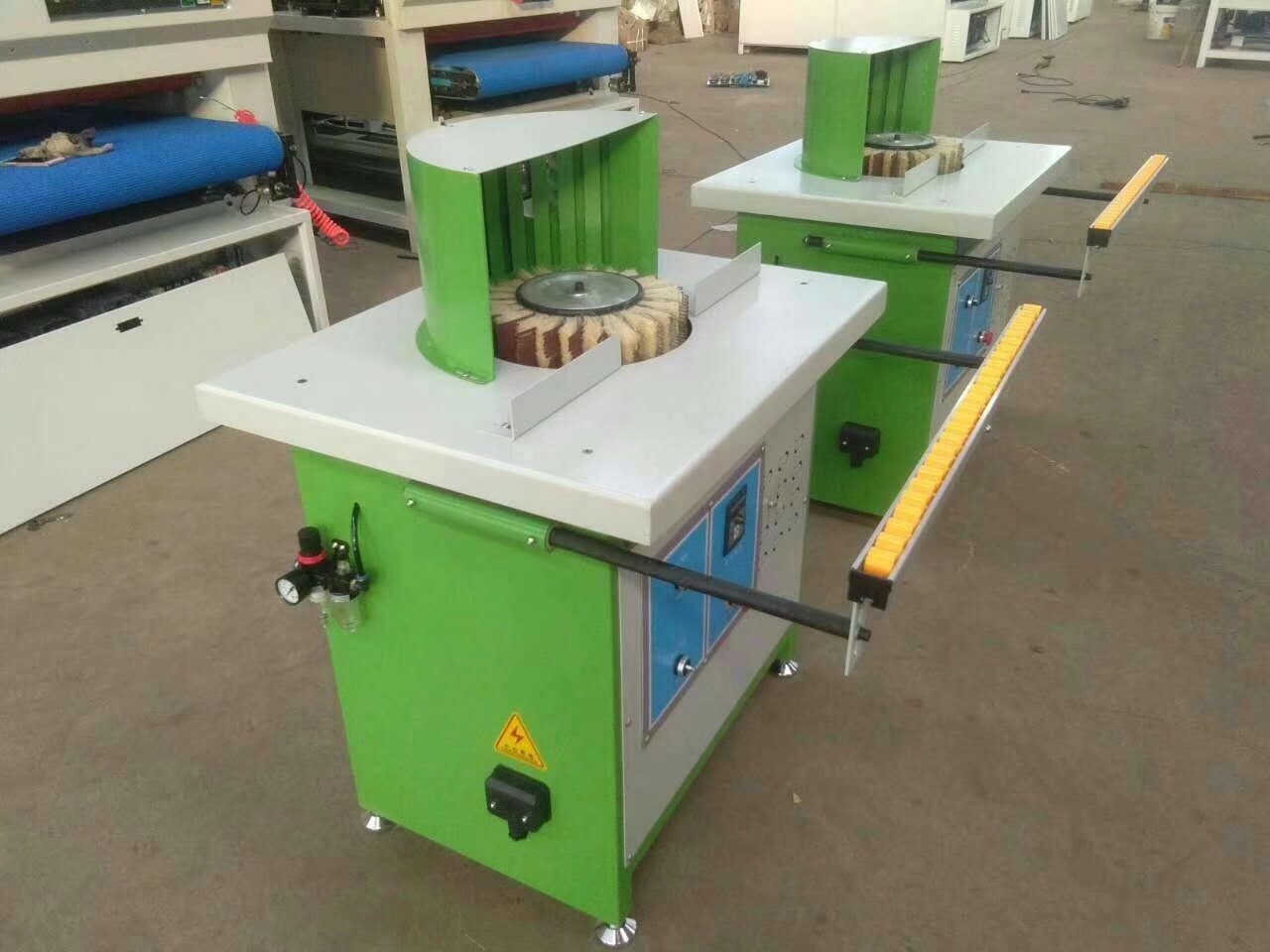 Woodworking Machinery sanding head moving up & down Wood Sander
