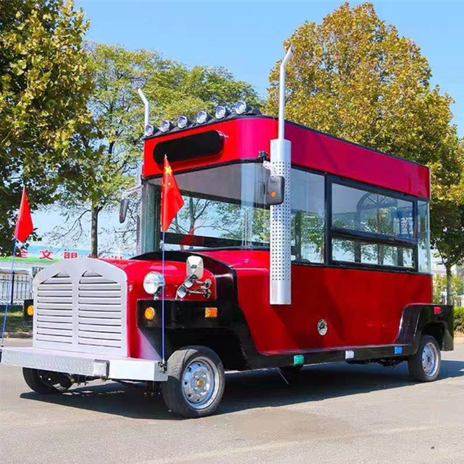 Customerized Electric Mobile Street Fast Food Snack Catering Van Truck Trailer Kiosk