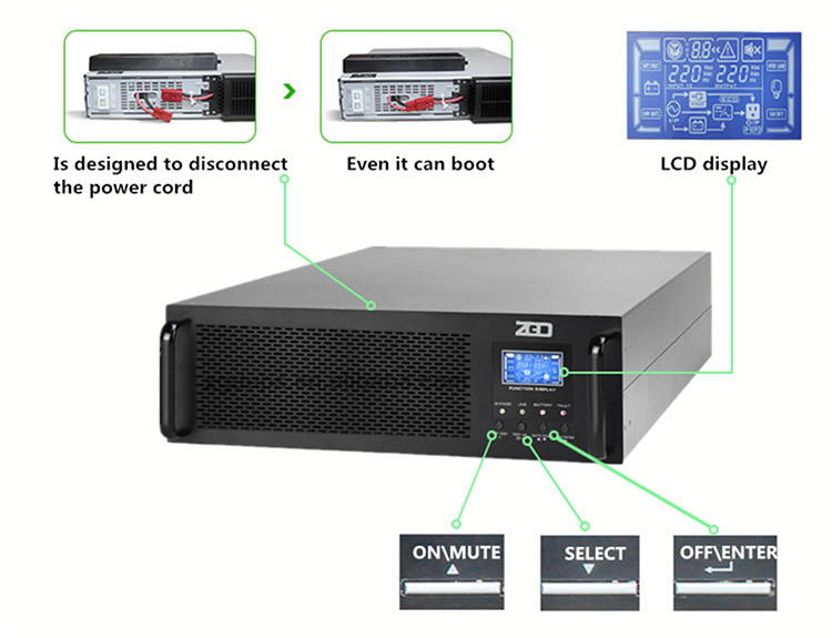 Lightning Protection Network Rack Ups 10000w 10000va Ups System